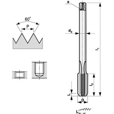 Bučovice Tools Závitník strojní M33x0,75 ISO2 (6H) HSS přímá drážka DIN 374 - BU182-334 – Hledejceny.cz