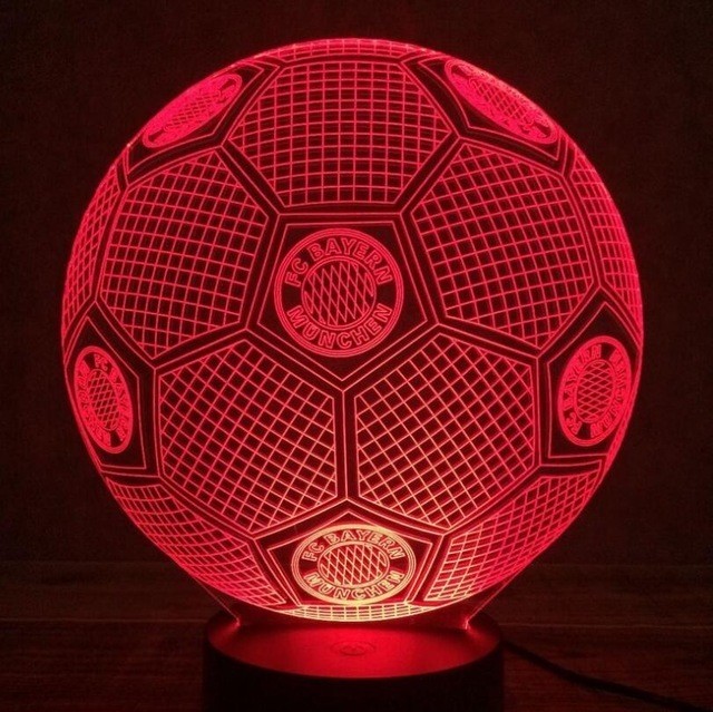 Beling Dětská lampa Lopta s logom FC Bayern Mníchov 7 Barevná S9188