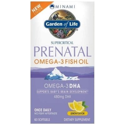 Garden of Life Minami Nutrition Omega-3 prenatální 60 kapslí citron