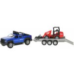 Kids Globe SUV 30 cm na zpětný chod na baterie se světlem a zvukem s bagrem – Hledejceny.cz