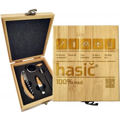 Sablio Dárková sada na víno Hasič: 147×168×49 mm – Hledejceny.cz