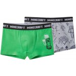 Chlapecké boxerky 2 kusy zelená/šedá – Zboží Dáma