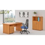 NABYTEK-DESIGNOVY.CZ - ZE 1.4 11 Sestava kancelářského nábytku Komfort 1.4 buk – Zboží Dáma