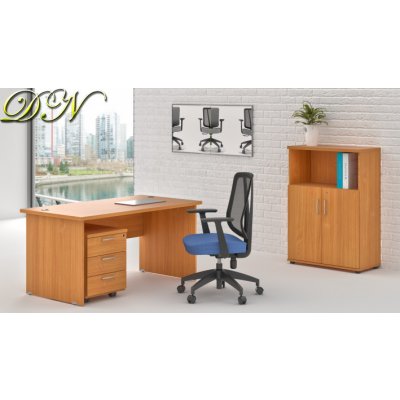 NABYTEK-DESIGNOVY.CZ - ZE 1.4 11 Sestava kancelářského nábytku Komfort 1.4 buk – Zboží Dáma