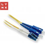 Lynx CS LX-DPX-LC/SC-OS2-15 duplexní patch SM OS2 LC/SC 9/125µm 15m – Zboží Živě