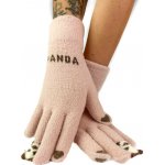 Dámské pletené růžové rukavice PANDA – Hledejceny.cz
