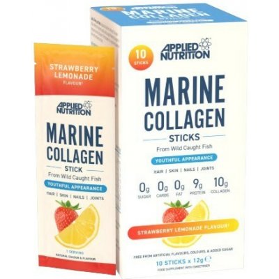 Applied Nutrition Marine Collagen Sticks mořský kolagen 10 sáčků x 12 g Jahodová limonáda – Hledejceny.cz