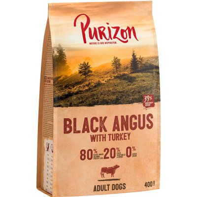 Purizon Black Angus bez obilovin hovězí s krocanem 400 g – Zbozi.Blesk.cz