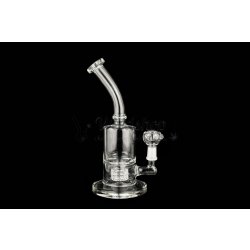 WeedShop Skleněný bong s drum perkolací 25,5 cm