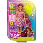 Barbie Totally Hair blondýnka v hvězdičkových šatech – Zboží Dáma