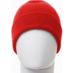 Payperwear Pletená čepice EVEREST s ohrnutím a modelovanou přední části červená klasická – Hledejceny.cz