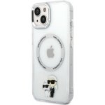 Pouzdro Karl Lagerfeld MagSafe IML Karl and Choupette NFT Apple iPhone 14 čiré – Zboží Mobilmania