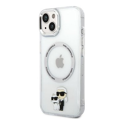 Karl Lagerfeld MagSafe Kompatibilní Kryt IML Karl and Choupette NFT pro Apple iPhone 14 transparentní (3666339087609)