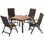 Livarno Home Sada hliníkového zahradního nábytku Valencia, 5dílná, hnědá – Zboží Dáma Livarno Home Sada hliníkového zahradního nábytku Valencia, 5dílná, hnědá – Zboží Dáma