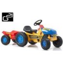 Classic Šlapací traktor G21 s nakladačem žluto/modrý