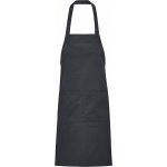 Sol's Dlouvá zástěra z organické bavlny Gamma s laclem s velkou přední kapsou Černá L03569 – Sleviste.cz