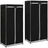 Šatní skříň Vidaxl 282441 Wardrobes 2 pcs Black 75x50x160 cm