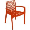 Zahradní židle a křeslo Stima Zahradní křesílko Gruvyer Polypropylen rosso - červená