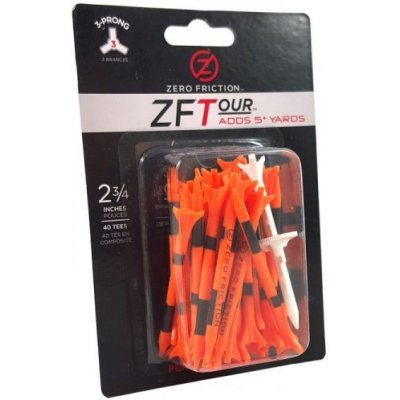 Zero Friction golfové tee 3 hroty 2-3/4" 40ks Orange – Zboží Dáma