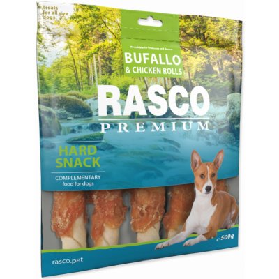 RASCO Premium tyčinky bůvolí L vel. obalené kuřecím masem 500 g – Zboží Mobilmania