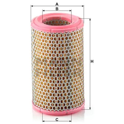 MANN FILTER Vzduchový filtr C 1150 – Hledejceny.cz