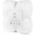 Mybesthome přehoz na křeslo mikrovláknový pléd CAROL bílá 70 x 160 cm – Zboží Dáma