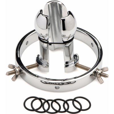 Master Series Forced Spread Stainless Steel Anal Explorer Silver – Zboží Dáma