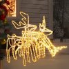 Vánoční osvětlení Prolenta Maison Exclusive 3dílná sada vánočních sobů s teplými bílými LED