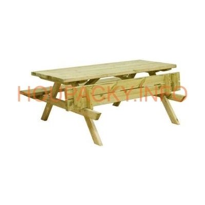Impregnovaný picnic stůl malý 150x132x73,5 cm – Hledejceny.cz
