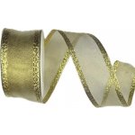 Stuha zlatá OUTDOOR Waterproof zlatá průsvitná 40mm x 10m ( 9,90 Kč/m) – Zboží Dáma