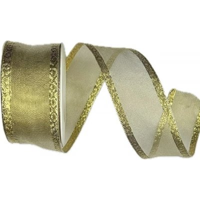 Stuha zlatá OUTDOOR Waterproof zlatá průsvitná 40mm x 10m ( 9,90 Kč/m) – Zboží Dáma