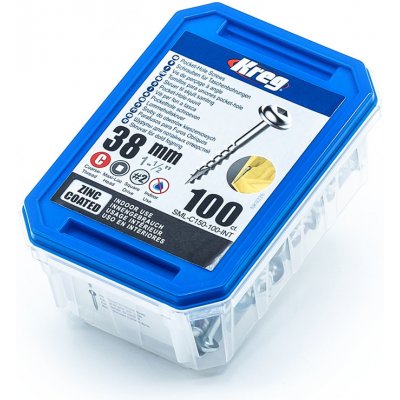 Samořezné šrouby do dřeva 38 mm KREG – 100 ks – Hledejceny.cz