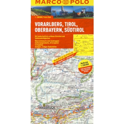 Rakousko vorarlberg tirol 1:200 000