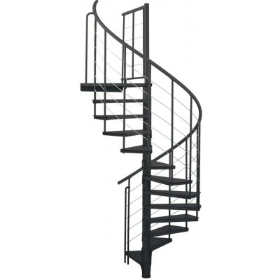 Minka STAIRS Kovové točité schodiště Spino Smart černé pr. 160 cm – Zboží Mobilmania