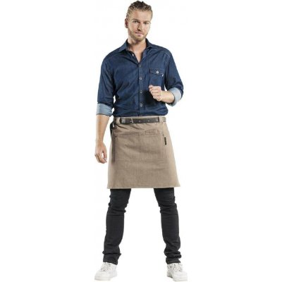 Gastrofans Zástěra Chaud Devant Forene Denim Halfter hnědá 70 x 50 cm – Hledejceny.cz
