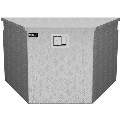 MSW Hliníkový kufr na nářadí rýhovaný plech 82 x 48 x 46 cm 150 l MSW-ATB-830