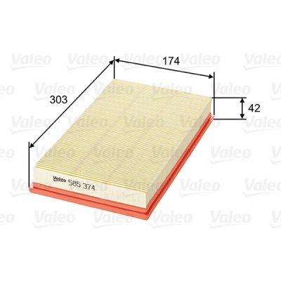 Vzduchový filtr VALEO 585374 – Hledejceny.cz