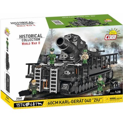 COBI 2560 World War II Německé samohybné dělo Karl-Gerät 040 ZIU – Zboží Dáma