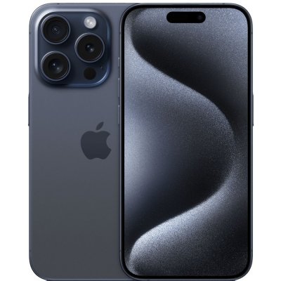 Apple iPhone 15 Pro 256GB modrý titan Mobilní telefon, Apple A17 Pro, 8GB RAM, 256GB, 5G, 6,1" OLED Super Retina XDR, zadní 48+12+12Mpx, přední 12Mpx, NFC, IP68, iOS 17, modrý titan MTV63SX/A