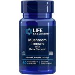Life Extension Mushroom Immune with Beta Glucans 30 vegetariánských kapslí – Hledejceny.cz