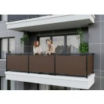 MyBestHome balkonová zástěna Oslo 0,9 x 3 m hnědá – Hledejceny.cz