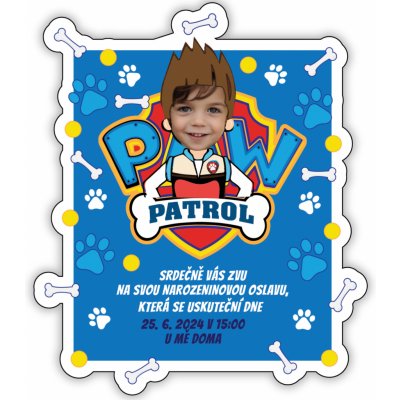 Personal Personalizované pozvánky Paw Patrol – Sleviste.cz