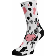Walkee barevné ponožky Kravičky růžové Bílá