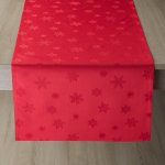 Veba ubrus GARBO Vločky červená 140x120cm – Zboží Dáma