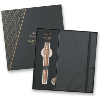 Parker 1502/3293902 IM Writing Rituals Orange GT sada dárková sada kuličkové tužky / propisky v kazetě se zápisníkem – Zboží Živě