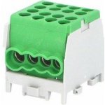 Eleman Svorkovnice rozbočovací HLAK 25 1/6 M2, 100A, 1pól., AL/CU, IP20, zelená – Sleviste.cz