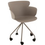 J-Line by Jolipa Plastová židle na kolečkách Eva – Hledejceny.cz