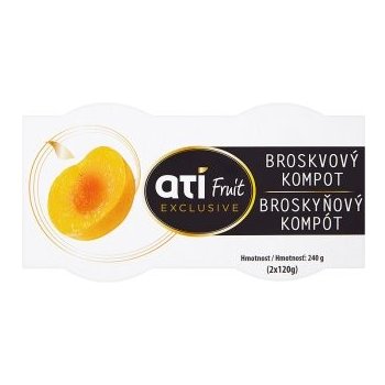 ATI Fruit Exclusive Broskvový kompot 2 x 120 g