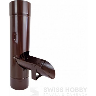 Covernit Lakovaný chrlič pro sběr dešťové vody 100 mm RAL 8017 hnědá – Sleviste.cz