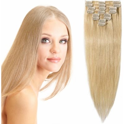 Girlshow Clip in vlasy 55 cm lidské Remy, 100 g odstín 613 (beach blond) – Hledejceny.cz